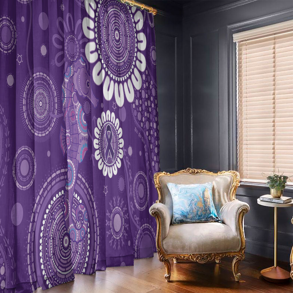 Sea Horse Australia Epilepsy Support Window Curtain