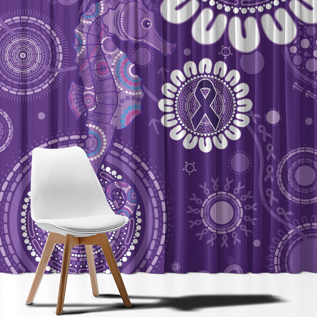 Sea Horse Australia Epilepsy Support Window Curtain