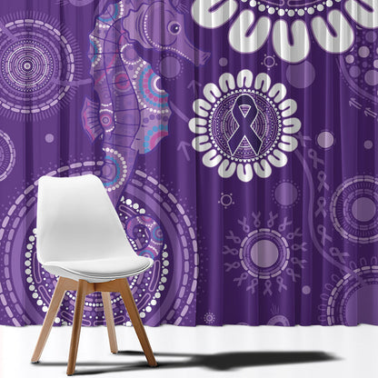Sea Horse Australia Epilepsy Support Window Curtain