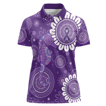 Sea Horse Australia Epilepsy Support Women Polo Shirt