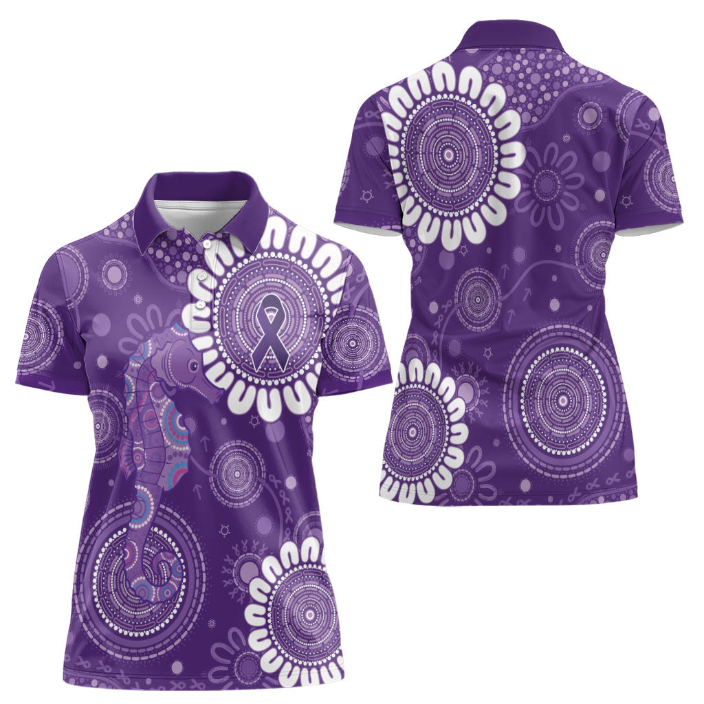 Sea Horse Australia Epilepsy Support Women Polo Shirt