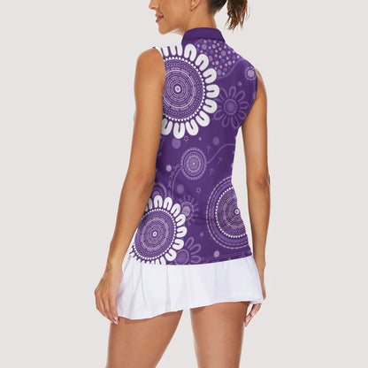 Sea Horse Australia Epilepsy Support Women Sleeveless Polo Shirt