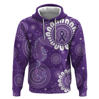 Sea Horse Australia Epilepsy Support Zip Hoodie