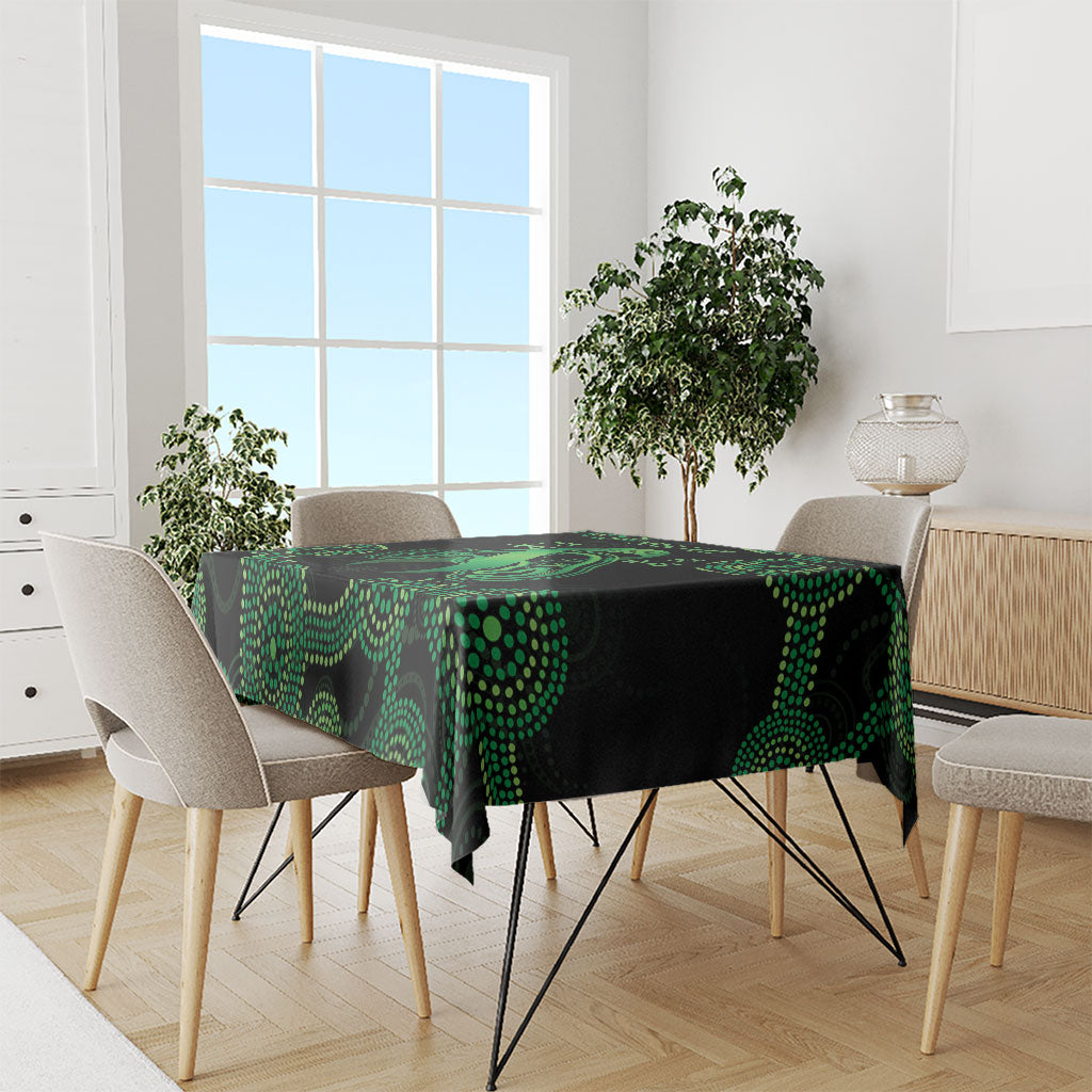 Green Kangaroo Ribbon Aboriginal Personalised Tablecloth Depression Support Hope And Healing