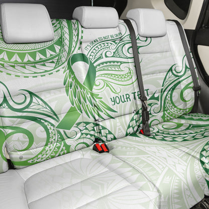 Its Okay Green Ribbon Personalised Back Car Seat Cover Polynesian Depression Support Hope And Healing