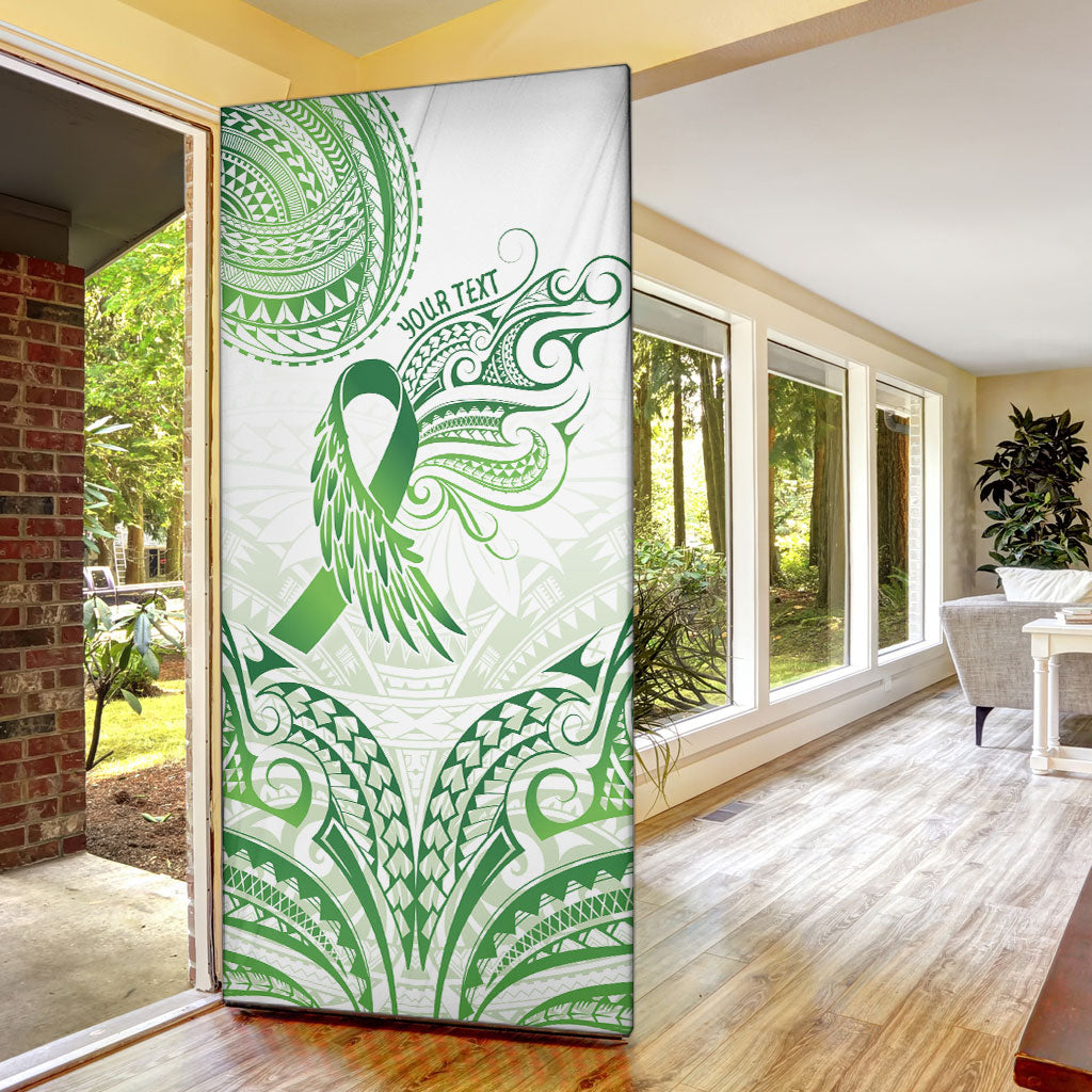 Its Okay Green Ribbon Personalised Door Cover Polynesian Depression Support Hope And Healing