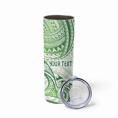 Its Okay Green Ribbon Personalised Skinny Tumbler Polynesian Depression Support Hope And Healing
