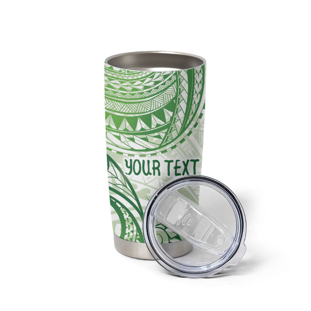 Its Okay Green Ribbon Personalised Tumbler Cup Polynesian Depression Support Hope And Healing