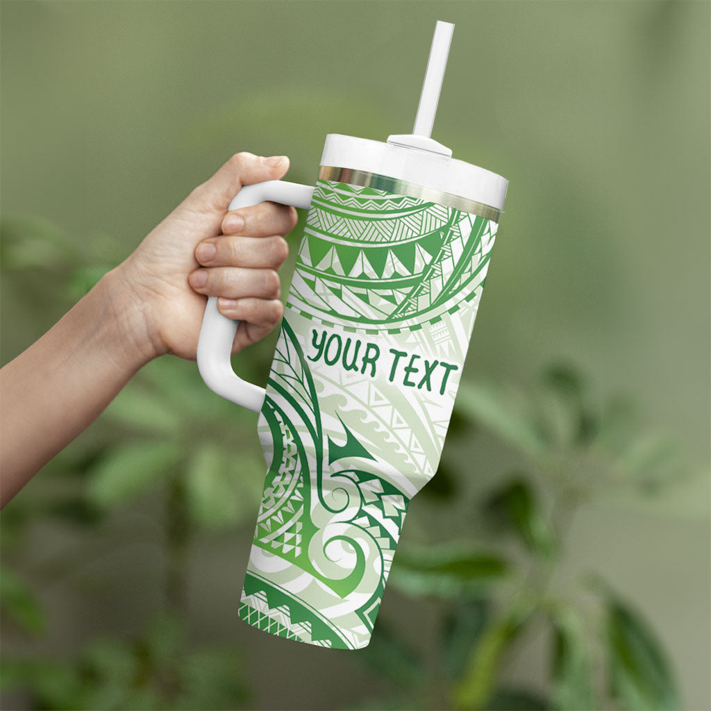 Its Okay Green Ribbon Personalised Tumbler With Handle Polynesian Depression Support Hope And Healing
