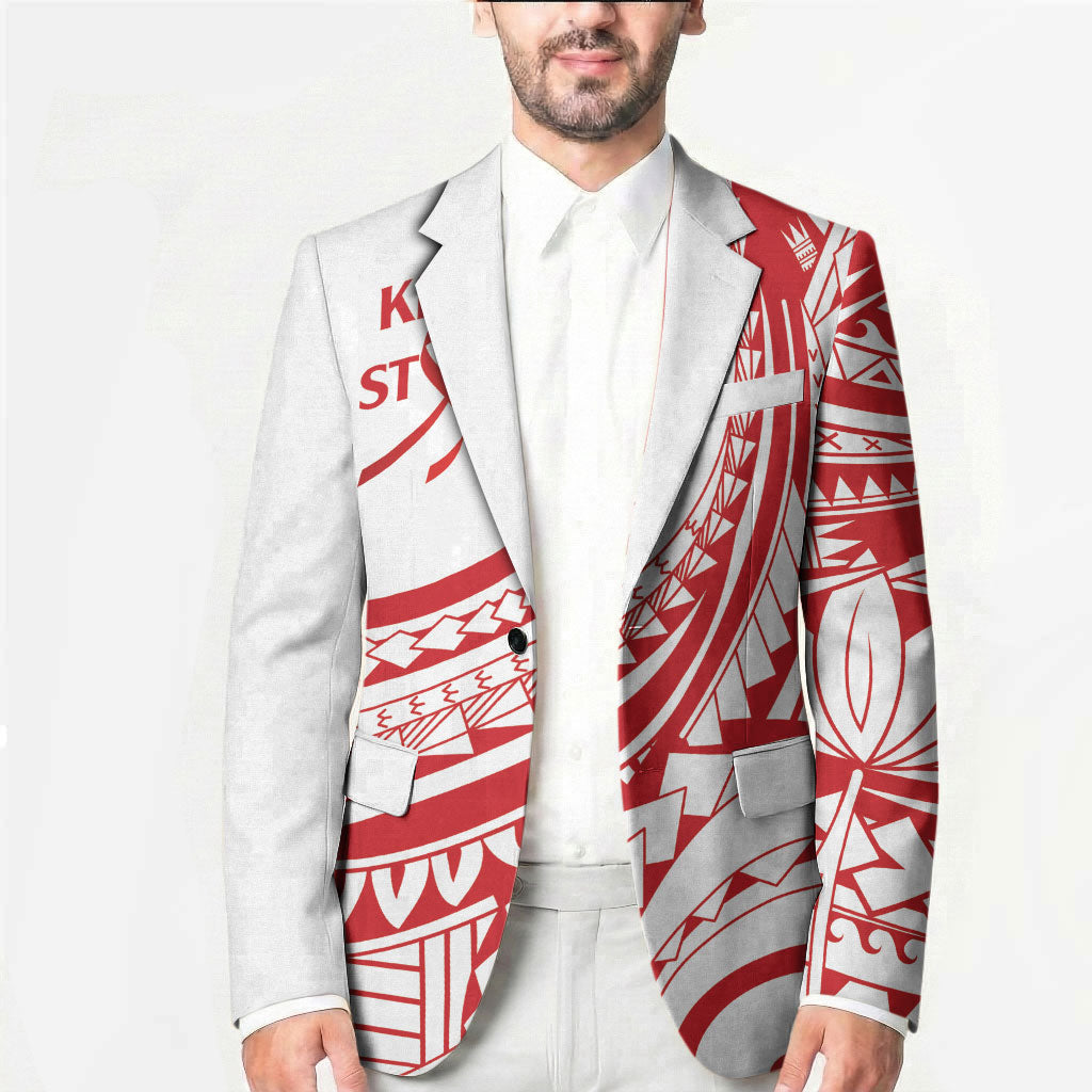 Know Your Status Red Ribbon Personalised Blazer Polynesian AIDS Support Red Ribbon Hope
