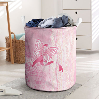 Hawaii Breast Cancer Support Laundry Basket Maile Pikake Lokelani Crown Flower Lei Inspired