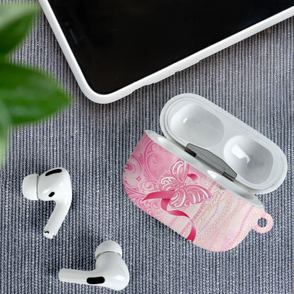Hawaii Breast Cancer Support AirPods Case Maile Pikake Lokelani Crown Flower Lei Inspired