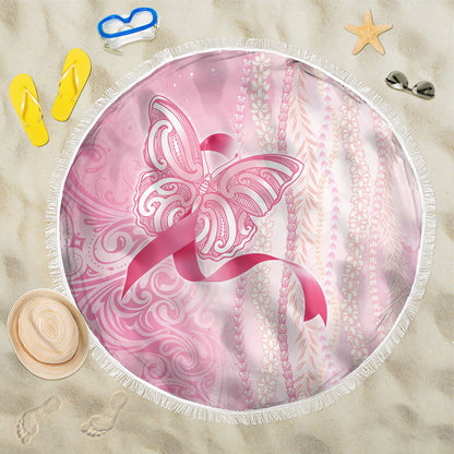 Hawaii Breast Cancer Support Beach Blanket Maile Pikake Lokelani Crown Flower Lei Inspired