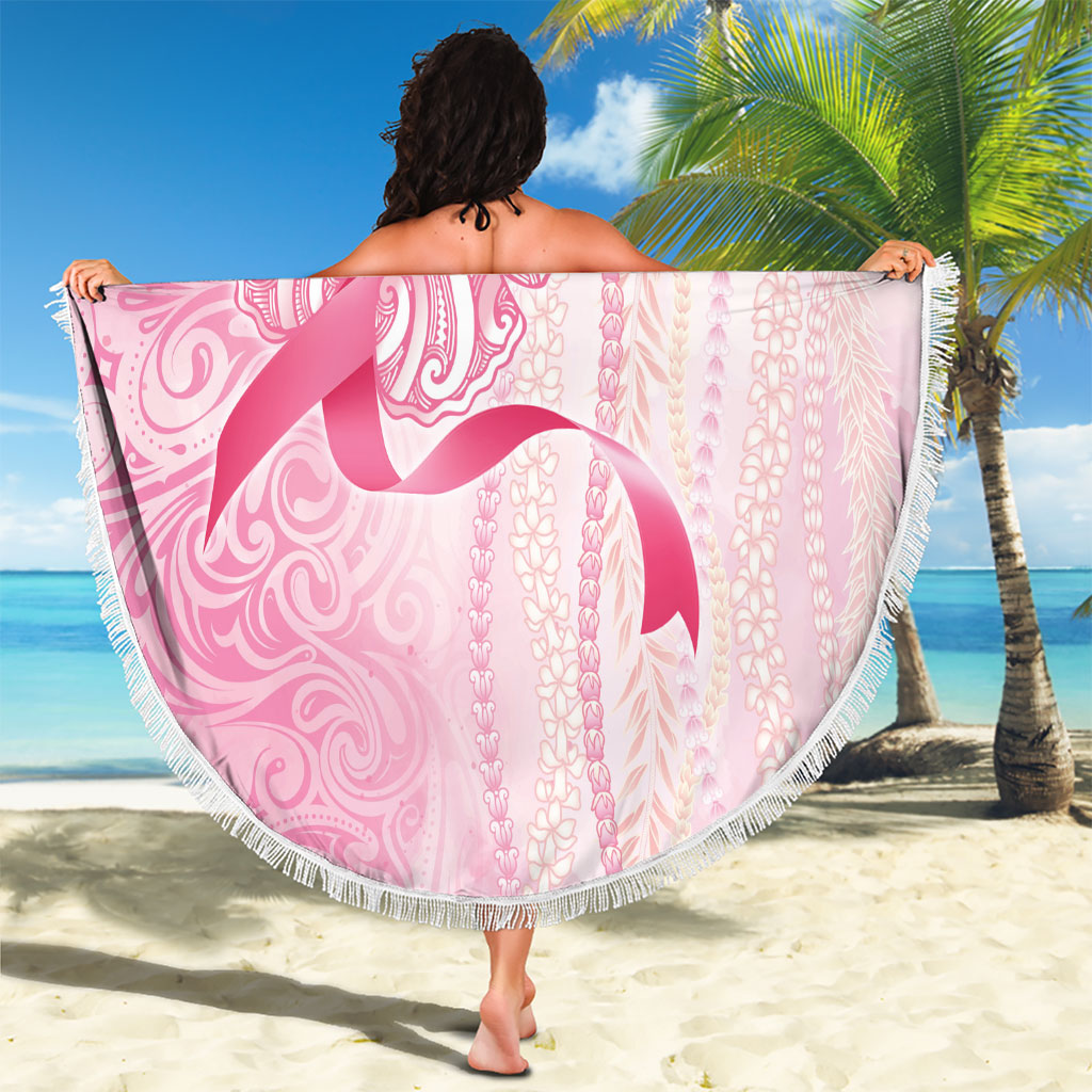 Hawaii Breast Cancer Support Beach Blanket Maile Pikake Lokelani Crown Flower Lei Inspired