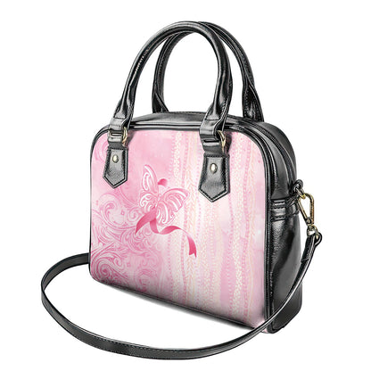 Hawaii Breast Cancer Support Shoulder Handbag Maile Pikake Lokelani Crown Flower Lei Inspired