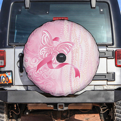 Hawaii Breast Cancer Support Spare Tire Cover Maile Pikake Lokelani Crown Flower Lei Inspired
