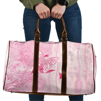 Hawaii Breast Cancer Support Travel Bag Maile Pikake Lokelani Crown Flower Lei Inspired