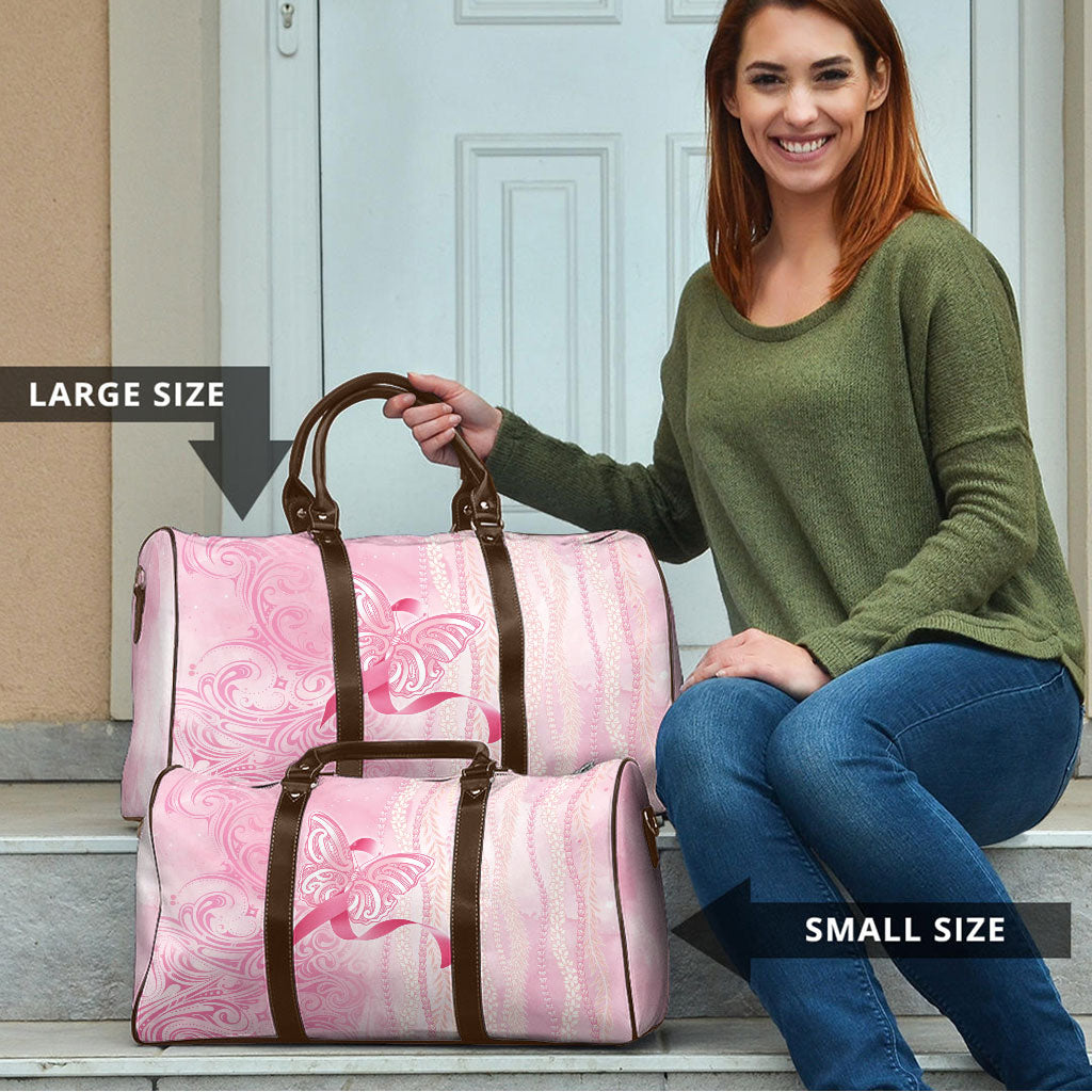 Hawaii Breast Cancer Support Travel Bag Maile Pikake Lokelani Crown Flower Lei Inspired