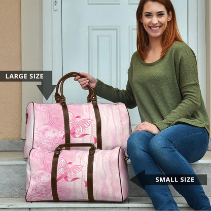 Hawaii Breast Cancer Support Travel Bag Maile Pikake Lokelani Crown Flower Lei Inspired