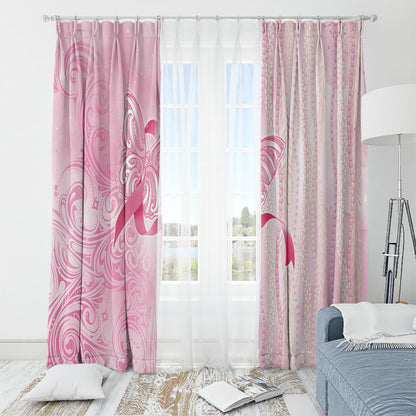 Hawaii Breast Cancer Support Window Curtain Maile Pikake Lokelani Crown Flower Lei Inspired