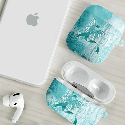 Hawaii PTSD Support Healing From Trauma AirPods Case Maile Pikake Lokelani Crown Flower Lei Inspired