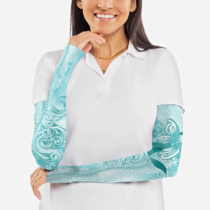Hawaii PTSD Support Healing From Trauma Arm Sleeves Maile Pikake Lokelani Crown Flower Lei Inspired