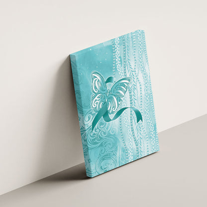 Hawaii PTSD Support Healing From Trauma Canvas Wall Art Maile Pikake Lokelani Crown Flower Lei Inspired