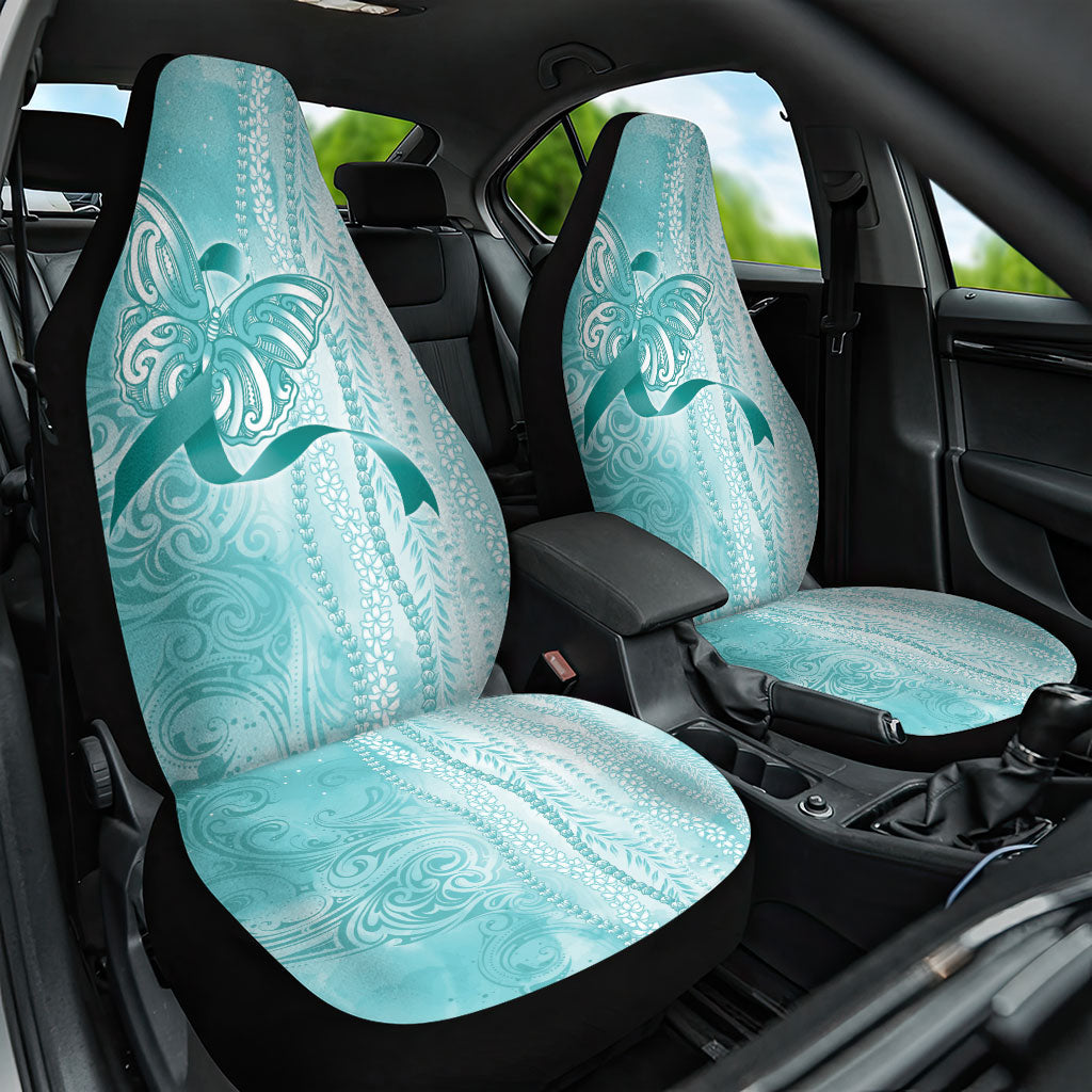 Hawaii PTSD Support Healing From Trauma Car Seat Cover Maile Pikake Lokelani Crown Flower Lei Inspired