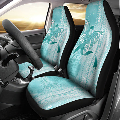 Hawaii PTSD Support Healing From Trauma Car Seat Cover Maile Pikake Lokelani Crown Flower Lei Inspired