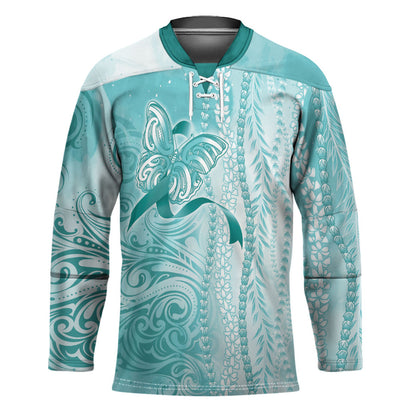 Hawaii PTSD Support Healing From Trauma Hockey Jersey Maile Pikake Lokelani Crown Flower Lei Inspired