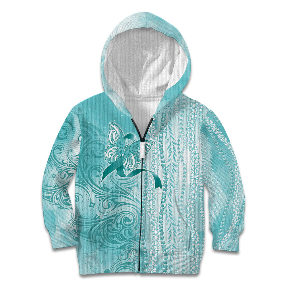 Hawaii PTSD Support Healing From Trauma Kid Hoodie Maile Pikake Lokelani Crown Flower Lei Inspired