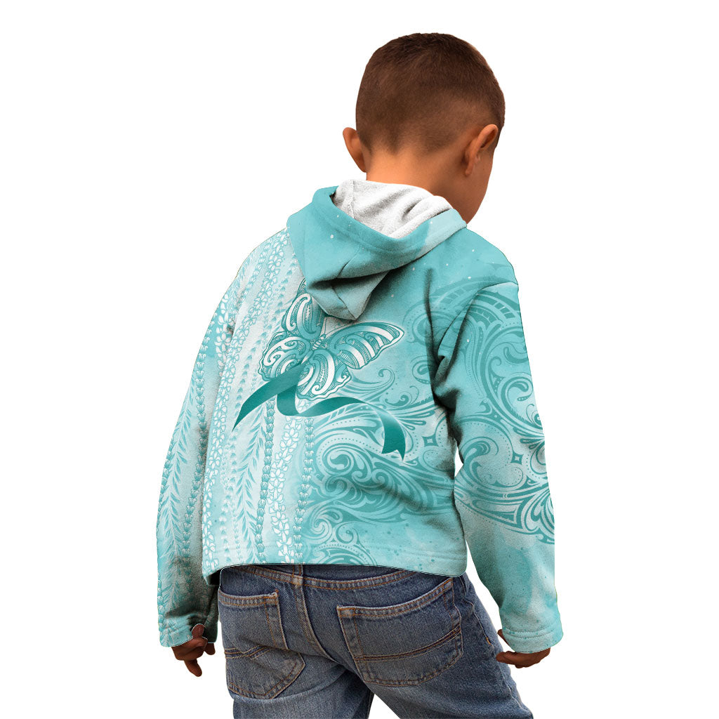 Hawaii PTSD Support Healing From Trauma Kid Hoodie Maile Pikake Lokelani Crown Flower Lei Inspired