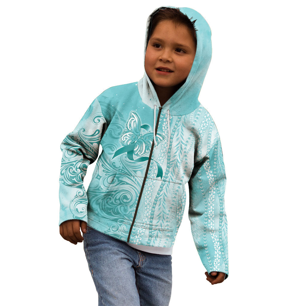 Hawaii PTSD Support Healing From Trauma Kid Hoodie Maile Pikake Lokelani Crown Flower Lei Inspired