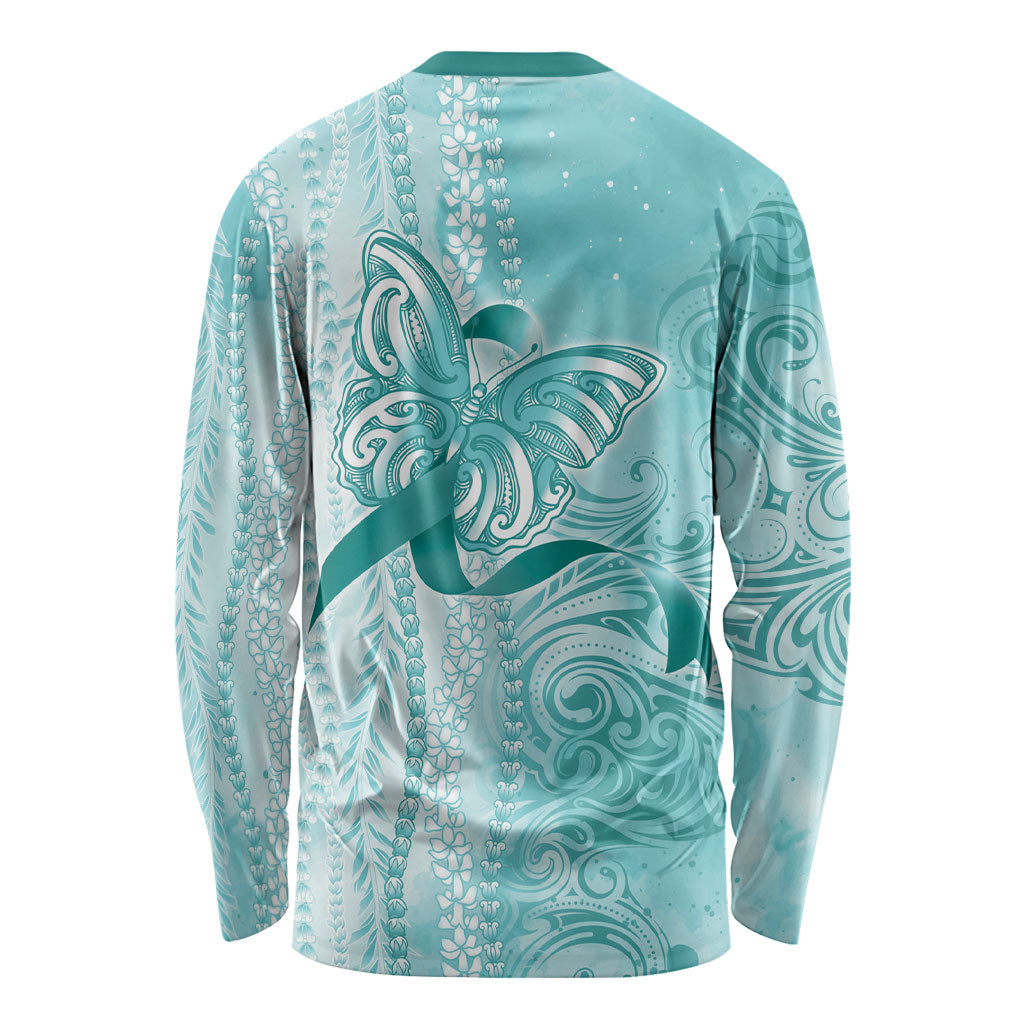 Hawaii PTSD Support Healing From Trauma Long Sleeve Shirt Maile Pikake Lokelani Crown Flower Lei Inspired