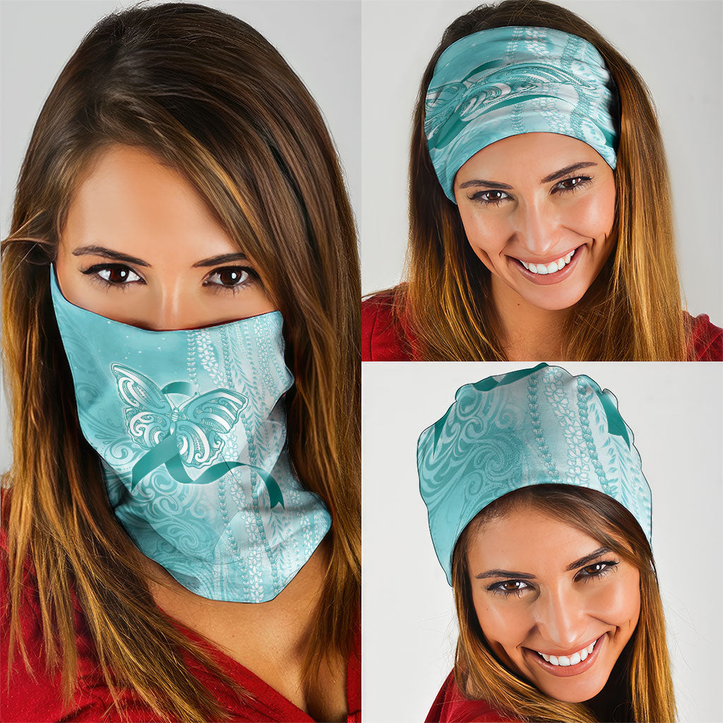 Hawaii PTSD Support Healing From Trauma Neck Gaiter Maile Pikake Lokelani Crown Flower Lei Inspired