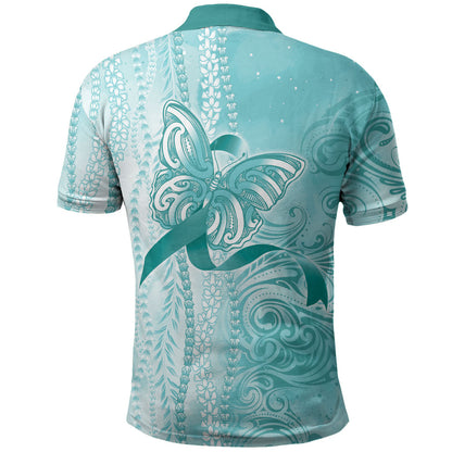 Hawaii PTSD Support Healing From Trauma Polo Shirt Maile Pikake Lokelani Crown Flower Lei Inspired