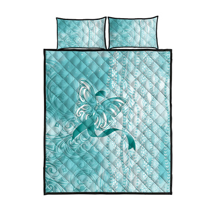 Hawaii PTSD Support Healing From Trauma Quilt Bed Set Maile Pikake Lokelani Crown Flower Lei Inspired