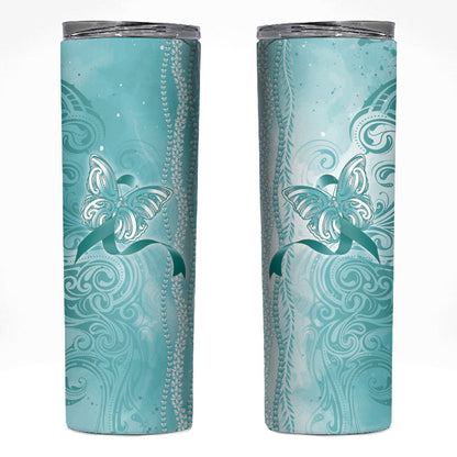 Hawaii PTSD Support Healing From Trauma Skinny Tumbler Maile Pikake Lokelani Crown Flower Lei Inspired