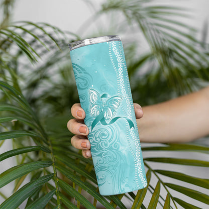 Hawaii PTSD Support Healing From Trauma Skinny Tumbler Maile Pikake Lokelani Crown Flower Lei Inspired