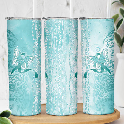 Hawaii PTSD Support Healing From Trauma Skinny Tumbler Maile Pikake Lokelani Crown Flower Lei Inspired