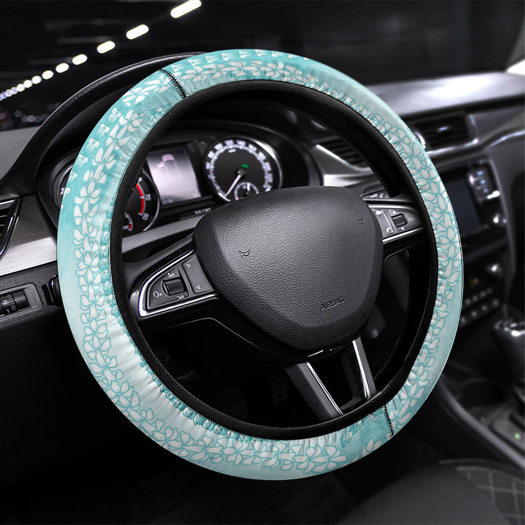 Hawaii PTSD Support Healing From Trauma Steering Wheel Cover Maile Pikake Lokelani Crown Flower Lei Inspired