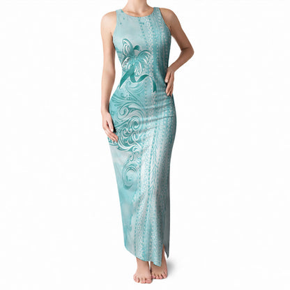 Hawaii PTSD Support Healing From Trauma Tank Maxi Dress Maile Pikake Lokelani Crown Flower Lei Inspired