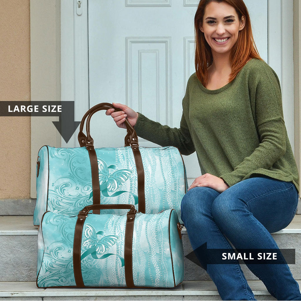 Hawaii PTSD Support Healing From Trauma Travel Bag Maile Pikake Lokelani Crown Flower Lei Inspired
