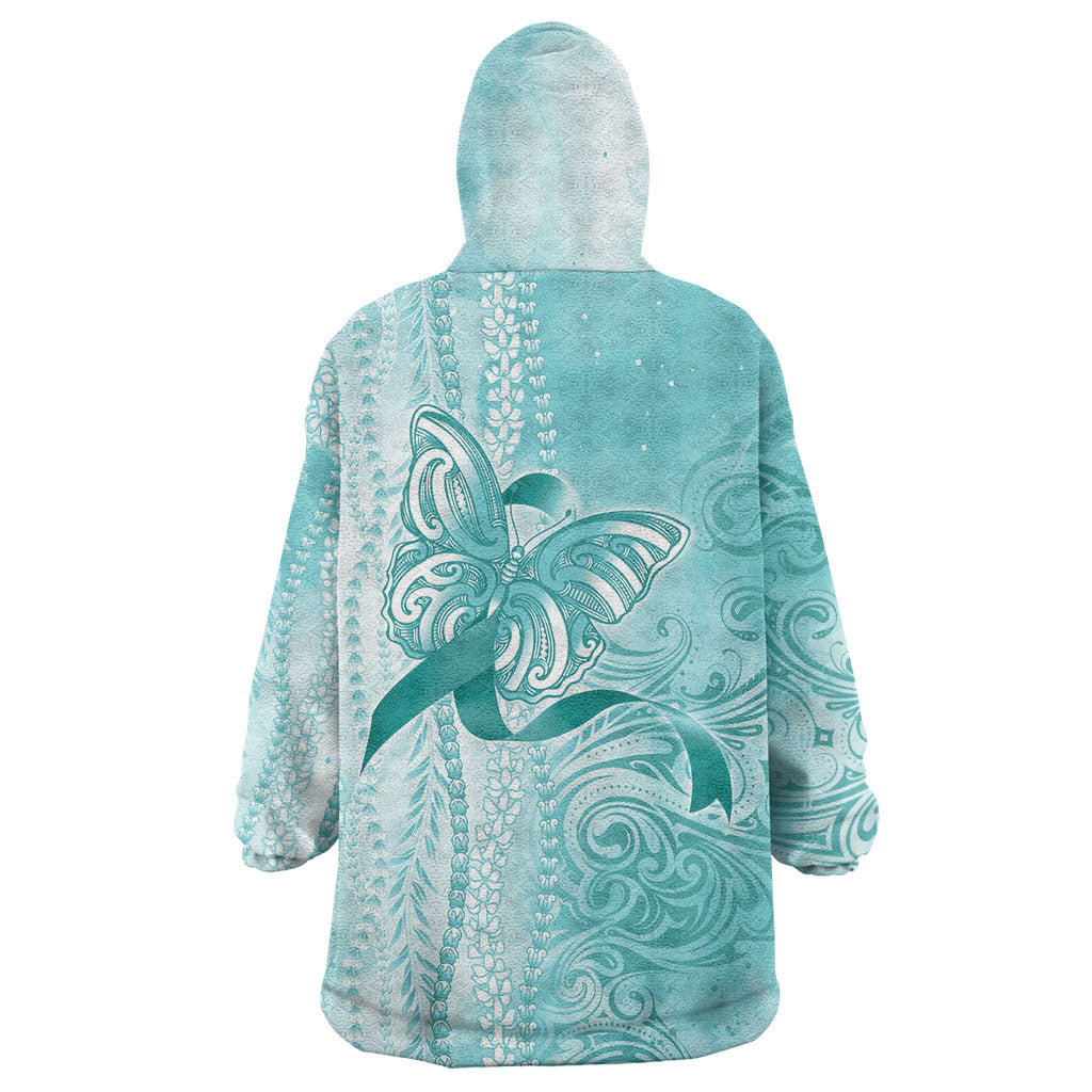 Hawaii PTSD Support Healing From Trauma Wearable Blanket Hoodie Maile Pikake Lokelani Crown Flower Lei Inspired