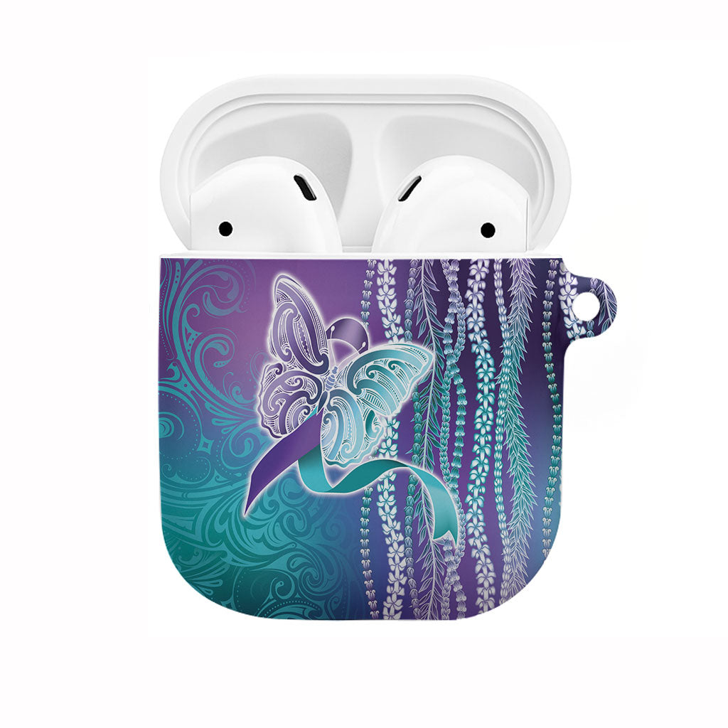 You Matter Suicide Prevention Support AirPods Case Maile Pikake Lokelani Crown Flower Lei Inspired