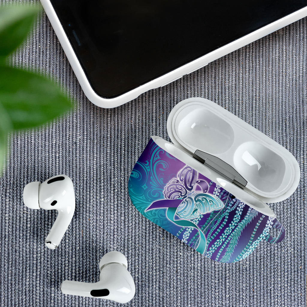 You Matter Suicide Prevention Support AirPods Case Maile Pikake Lokelani Crown Flower Lei Inspired