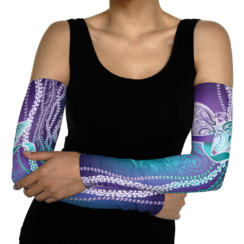You Matter Suicide Prevention Support Arm Sleeves Maile Pikake Lokelani Crown Flower Lei Inspired