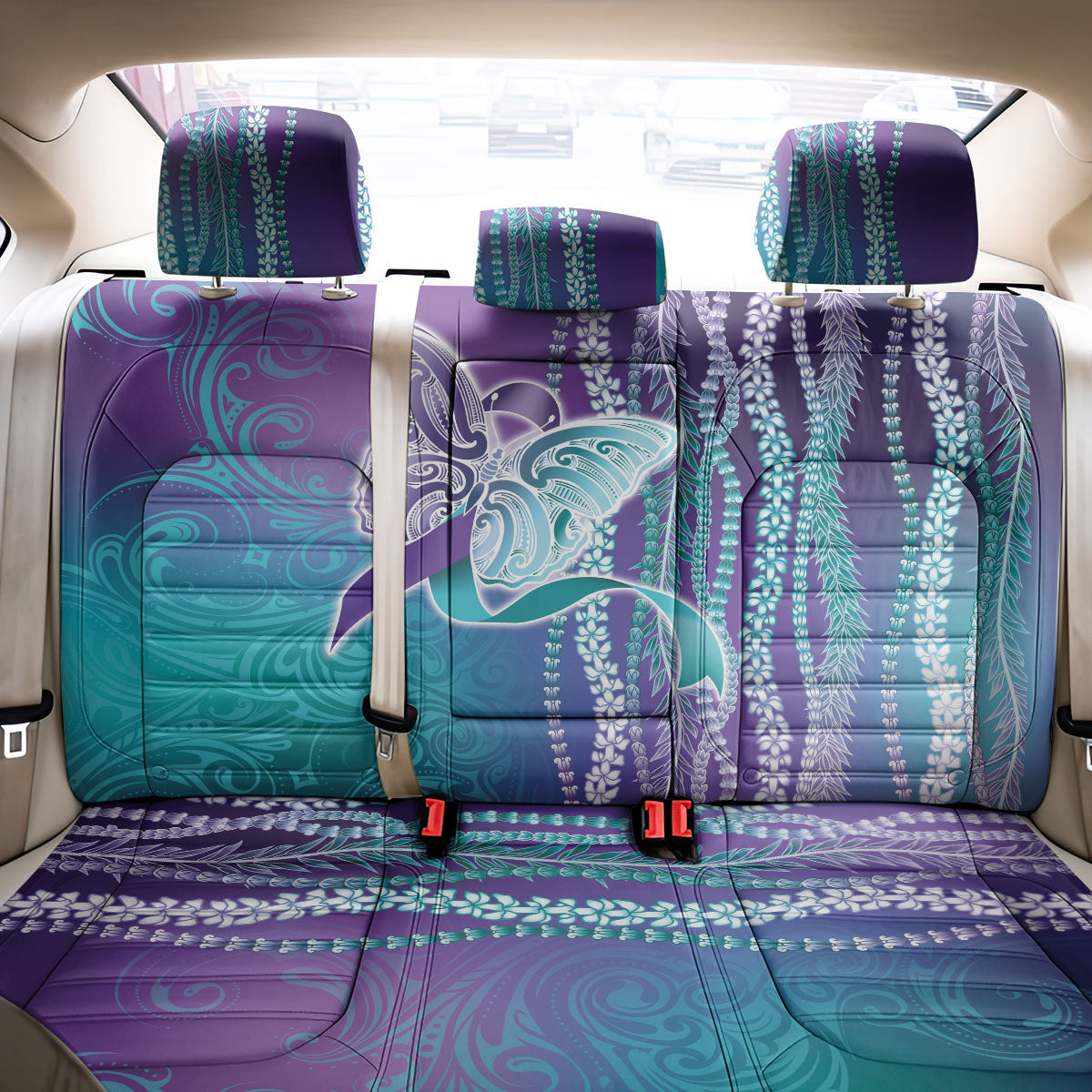 You Matter Suicide Prevention Support Back Car Seat Cover Maile Pikake Lokelani Crown Flower Lei Inspired