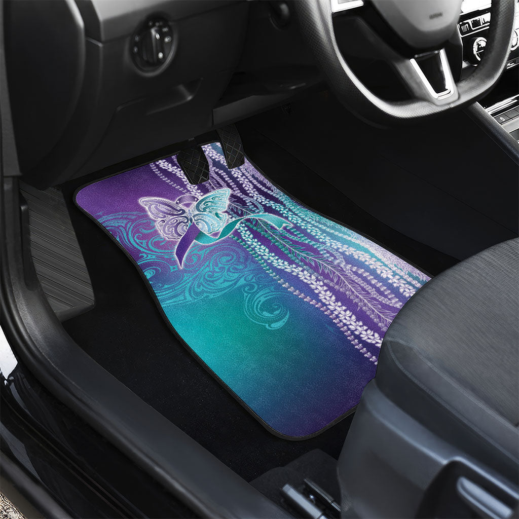 You Matter Suicide Prevention Support Car Mats Maile Pikake Lokelani Crown Flower Lei Inspired