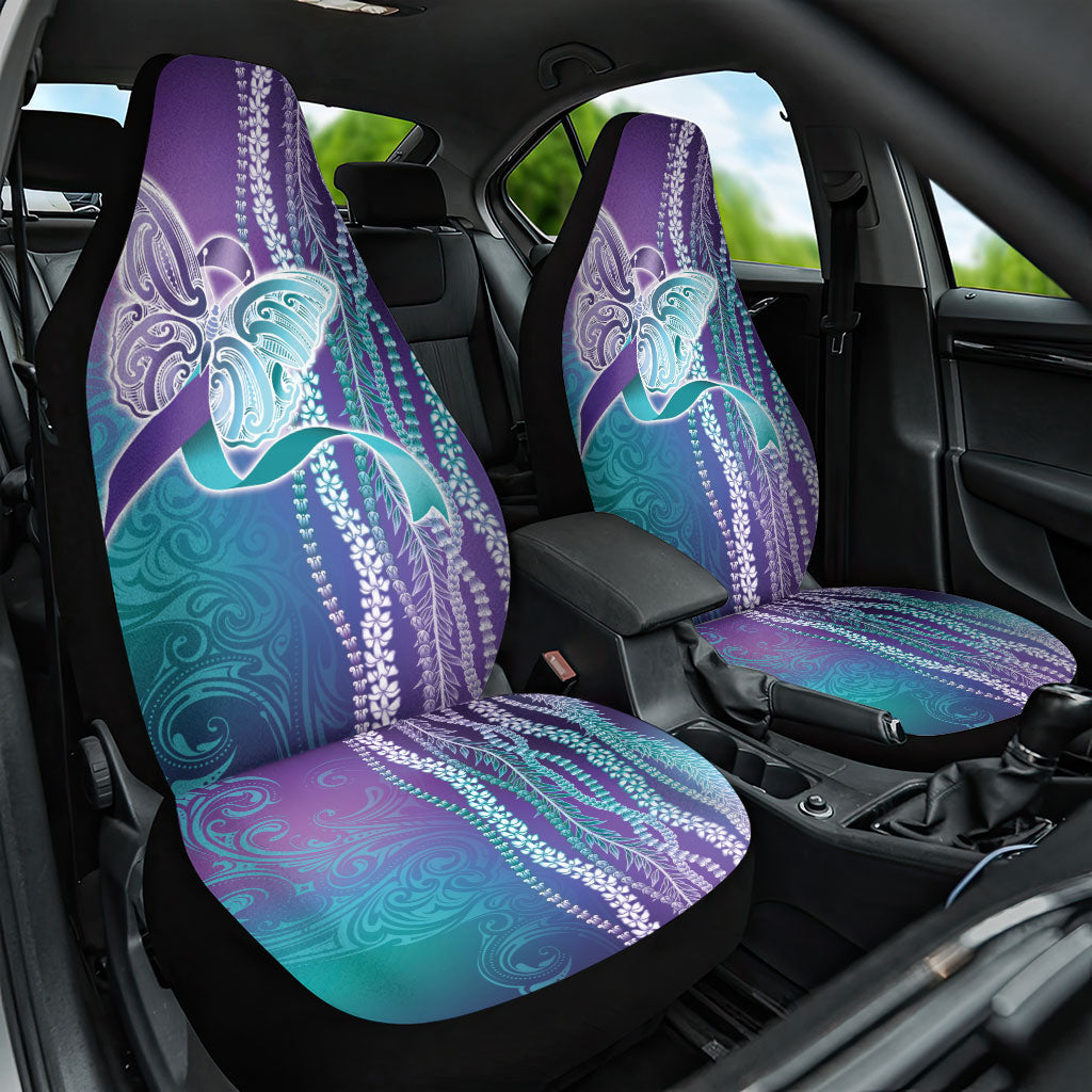 You Matter Suicide Prevention Support Car Seat Cover Maile Pikake Lokelani Crown Flower Lei Inspired